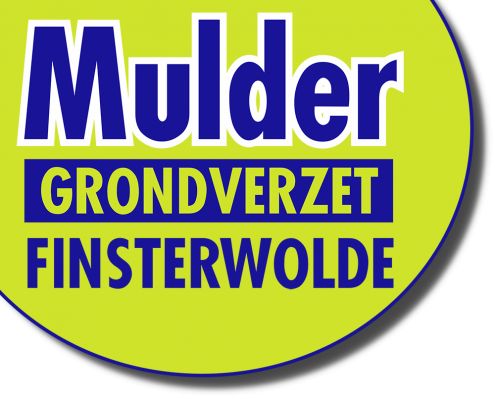 Mulder Grondverzet Finsterwolde Logo voor verhuur grondverzet projecten en kraanverhuur bij mulder grondverzet uit Finsterwolde